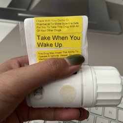 Nguyen's Pharmacy - Laminated prescription label with handy instruction/warning stickers