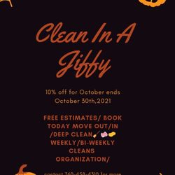 Clean In A JIffy - Specials :)
