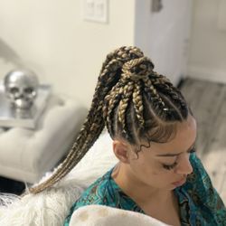 MJ Hair Care - House Call Visit Large Braided Pony