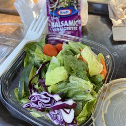 Village Grill - Side Salad with Balsamic Vinaigrette dressing. VERY fresh..