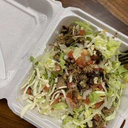 Bowl - rice, beans, carnitas , lettuce, pico, cheese, onions