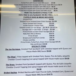 Big Butts BBQ - Menu
