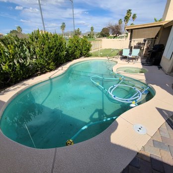 Elite Pool Management - Beginning old plaster - Pool Cleaners Near Me - Gilbert, Arizona