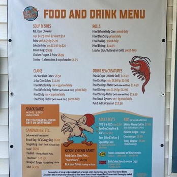 N.O. Bar Clam Shack - The menu - Seafood Near Me - Charlestown, Rhode Island N.O. Bar Clam Shack - The menu - Seafood Near Me - Charlestown, Rhode Island