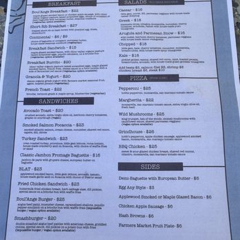 Boul'ange - Menu - Pizza Near Me - Los Angeles, California