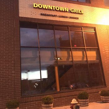 Downtown Grill - a fire hydrant in front of the restaurant - American Near Me - Paterson, New Jersey