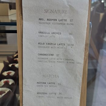 Sinta - Drink menu - Bakeries Near Me - Chula Vista, California