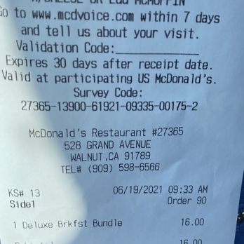McDonald's - My tab today - Burgers Near Me - Walnut, California McDonald's - My tab today - Burgers Near Me - Walnut, California