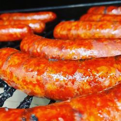 KETTLE & PIT - Smokin the Andouille for Gumbo