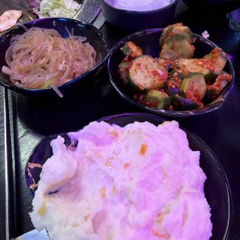 Hungry Cow - Potato salad, cucumbers, japchae - Korean Near Me - Fremont, California