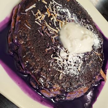 Scramblers Cafe - Ube pancakes! - Breakfast & Brunch Near Me - Norco, California