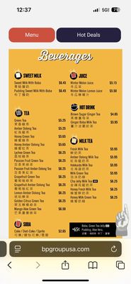 Menu photo 7 Boiling Point Fremont, CA