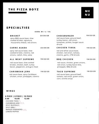 Menu photo 5 Pizza Boyz Citrus Heights, CA Menu photo 5 Pizza Boyz Citrus Heights, CA