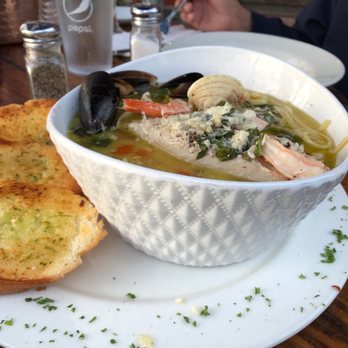 Blue Sky Bistro - Seafood Linguini - Seafood Near Me - Morro Bay, California Blue Sky Bistro - Seafood Linguini - Seafood Near Me - Morro Bay, California
