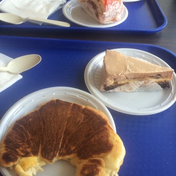Kasalta - Croissant with melted cheese& sliced meat- $5.00 Cheesecake. Guava roll-under $3.00 - Spanish Near Me - San Juan, Puerto Rico