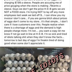 The Shack - Company response to price gouging questions.