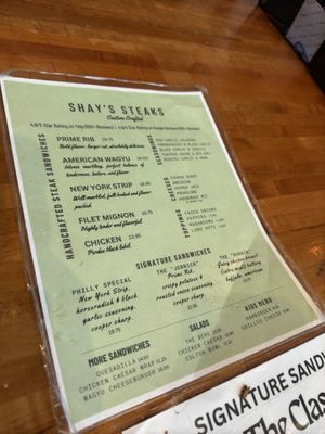 Menu photo 8 Shay's Steaks Philadelphia, PA