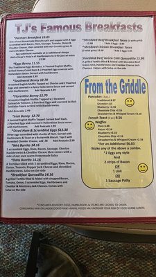 Menu photo 5 TJ's Homestyle Restaurant Avondale, AZ Menu photo 5 TJ's Homestyle Restaurant Avondale, AZ