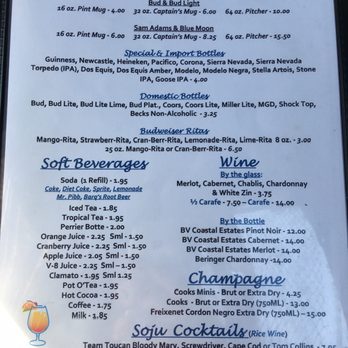 The Chowder Barge - Chowder Barge - Drink Menu - Seafood Near Me - Wilmington, California The Chowder Barge - Chowder Barge - Drink Menu - Seafood Near Me - Wilmington, California