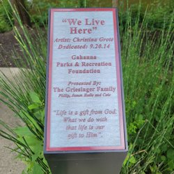 We Live Here - Plaque