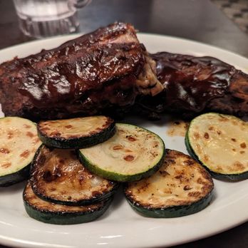 Ruby Tuesday - Baby back ribs with zucchini - Burgers Near Me - Royal Palm Beach, Florida