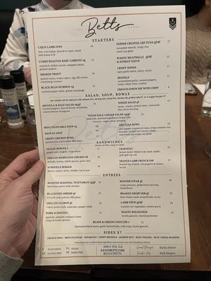 Menu photo 7 Betts Cleveland, OH