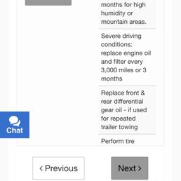 Service list Service list