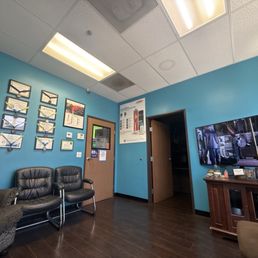 Customer waiting room. Customer waiting room.