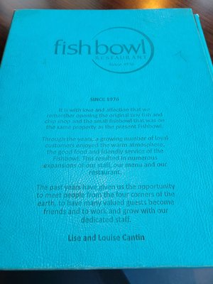 Menu photo 1 Fishbowl Restaurant Timmins, ON