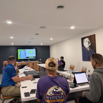Whitney Roofing - Our team learning about the product up grades for an amazing roofing product called F-Wave. - Roofing Near Me - Effingham, Illinois Whitney Roofing - Our team learning about the product up grades for an amazing roofing product called F-Wave. - Roofing Near Me - Effingham, Illinois