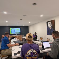 Whitney Roofing - Our team learning about the product up grades for an amazing roofing product called F-Wave.