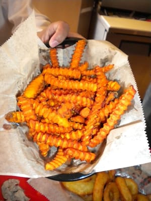 Photo of Acme Burgerhaus - San Francisco, CA, US. Sweet potato fries. For when you like your fries like you likes your ladies - sweet, golden brown and available for $3.99.