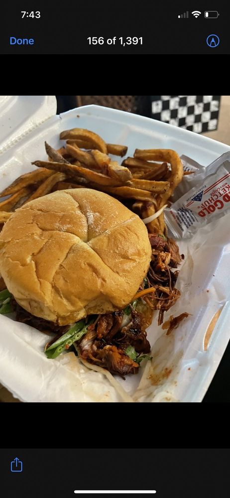 Food from George’s Hot Dog Stand