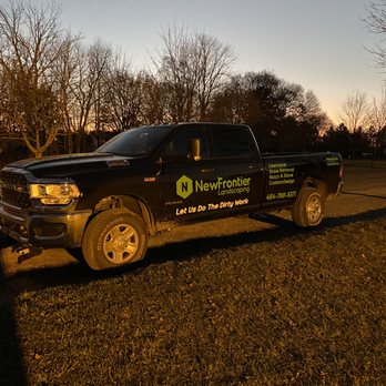 NewFrontier Landscaping LLC. - truck parked in a field - Lawn Services Near Me - Danielsville, Pennsylvania NewFrontier Landscaping LLC. - truck parked in a field - Lawn Services Near Me - Danielsville, Pennsylvania