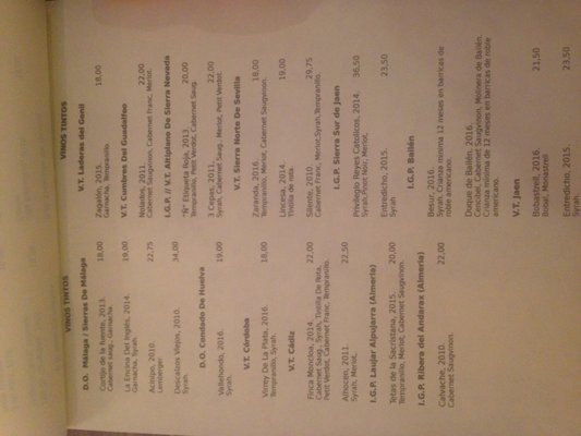 Menu photo 2 La Malaje Madrid, M Menu photo 2 La Malaje Madrid, M