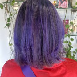 Purple highlights