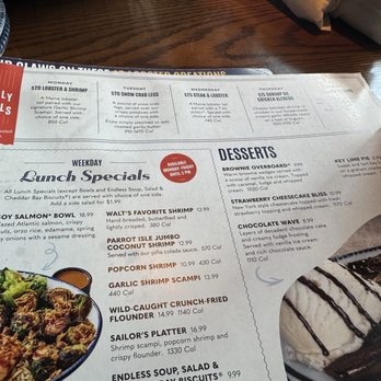 Red Lobster - Menu - Seafood Near Me - Fort Wayne, Indiana