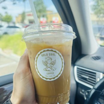 Gold Soul Coffee - This is the Carmel latte. it's AMAZING. - Coffee & Tea Near Me - San Diego, California Gold Soul Coffee - This is the Carmel latte. it's AMAZING. - Coffee & Tea Near Me - San Diego, California