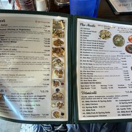 Menu as of 5/26/25