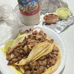 Al Pastor Tacos & Horchata Al Pastor Tacos & Horchata
