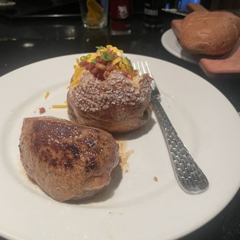LongHorn Steakhouse - Before the cut! Seared outside raw inside definitely not med rare - Steakhouses Near Me - Jacksonville Beach, Florida LongHorn Steakhouse - Before the cut! Seared outside raw inside definitely not med rare - Steakhouses Near Me - Jacksonville Beach, Florida