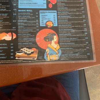 Bangkok Station - Japanese menu, second half - Sushi Bars Near Me - Spruce Pine, North Carolina