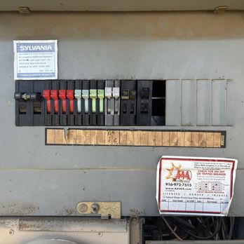 Grounded Electric - This was my original Sylvania Zinsco panel that caused two of my electric sockets to almost catch on fire. - Electricians Near Me