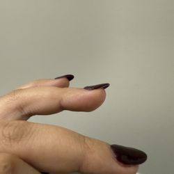 Crooked not flat or seamless SNS nails with tips