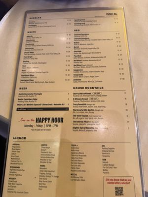 Menu photo 3 Doc B's Restaurant + Bar Austin, TX Menu photo 3 Doc B's Restaurant + Bar Austin, TX