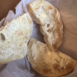 J’s Bagels & Cafe - Everything bagel "toasted" with butter - cold