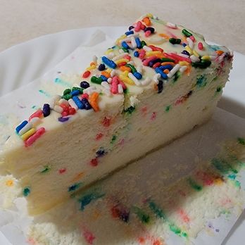 Just Say Cheesecake - Funfetti Cheesecake slice - Bakeries Near Me - North Tonawanda, New York Just Say Cheesecake - Funfetti Cheesecake slice - Bakeries Near Me - North Tonawanda, New York