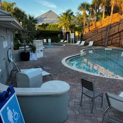 Radisson Resort at the Port - Pool area with towels piled up.