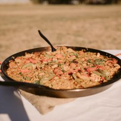 Oakway Catering - Amazing paella Oakway Catering made for our wedding! Photo by Julia Green Photography