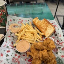 Raising Cane's Chicken Fingers - Three finger combo with lemonade